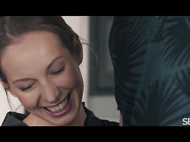 Kinuski and Deny Lou have sensual kitchen sex