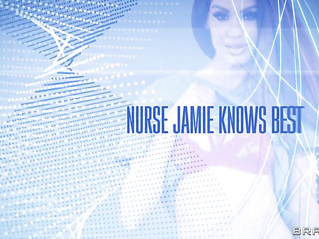 Jamie Michelle - Skinny fake tits nurse POV cock therapy