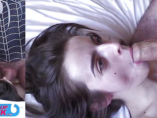 Skinny anal lover Alba Lala spends her morning with Woodman