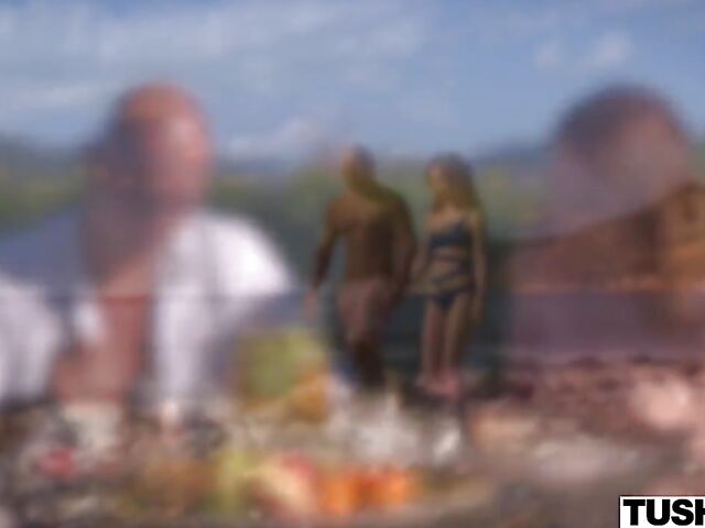 Lottie Magne - Skinny redhead anal adventure in Ibiza