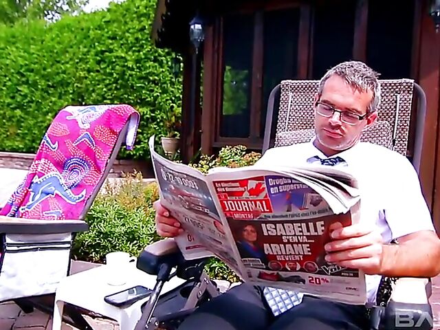 Teen bikini fuck in the pool with Brind Love