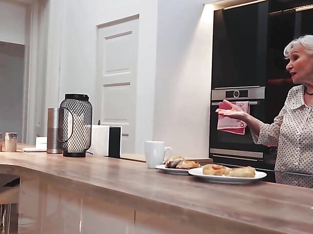 Horny granny hardcore fucked by a young stud