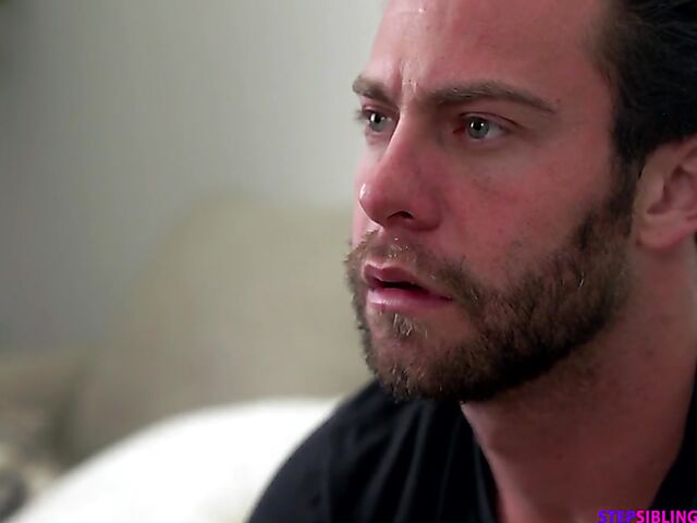 Cute brunette Alina Lopez helps her stepbrother cum