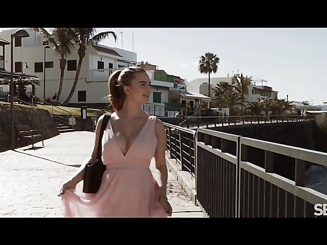 Katarina Rina's vacation sex in Tenerife with her hot lover