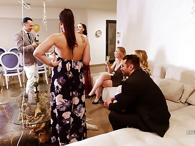 Three girls POV wedding fuck with Abella Danger, Emma Hix and Lacy Lennon