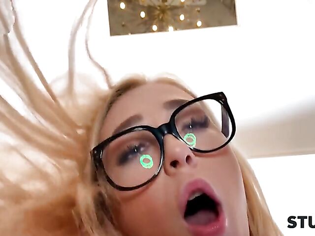 Standing doggystyle creampie in the kitchen with stuck blonde teen Jenny Wild