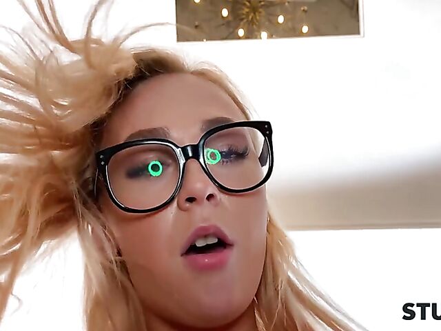 Standing doggystyle creampie in the kitchen with stuck blonde teen Jenny Wild