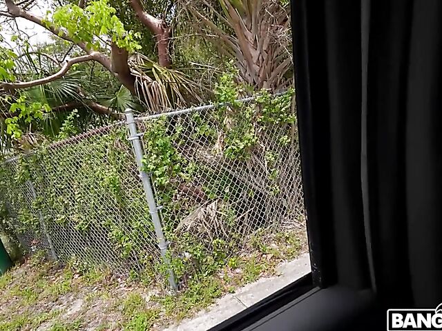 Lucy Sunflower - Delicious latina interracial anal in a van