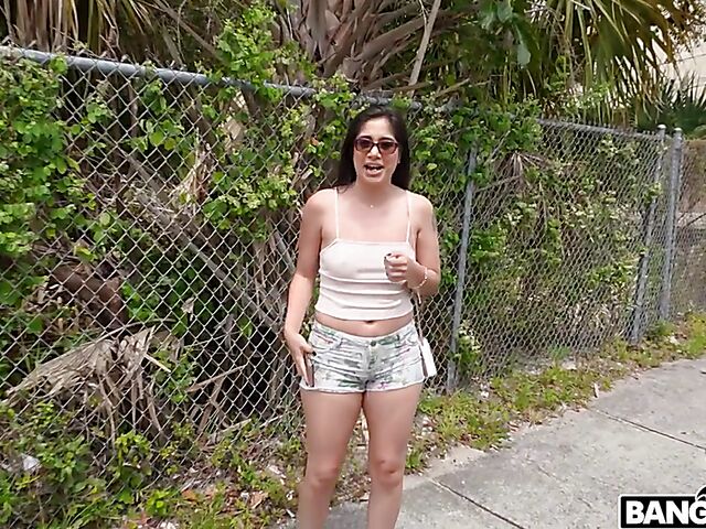 Lucy Sunflower - Delicious latina interracial anal in a van