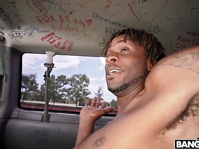 Lucy Sunflower - Delicious latina interracial anal in a van