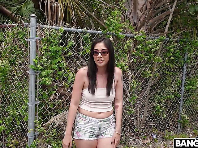 Lucy Sunflower - Delicious latina interracial anal in a van