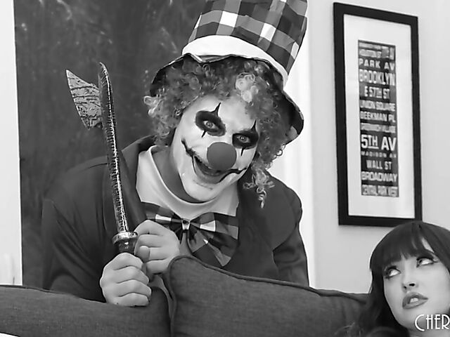 Hot Quinn Wilde dreaming of hard sex with a clown
