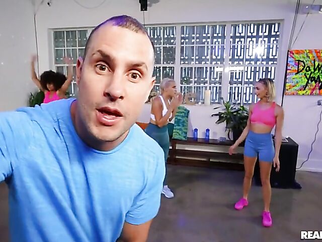 Hot threesome workout with Chloe Temple and Indica Monroe