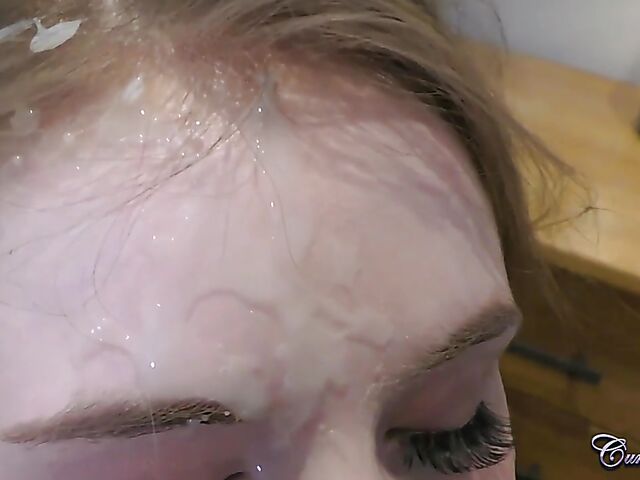 Wake up blowjob, rimming and cum on face in the morning with Kitten