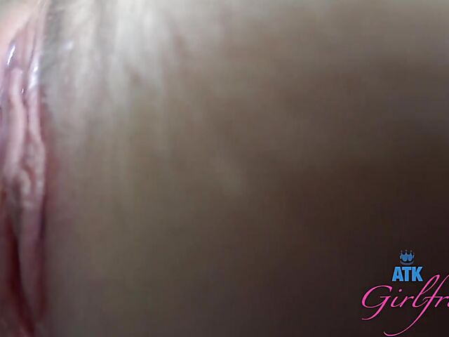 Virtual sex POV with tattooed shaved girlfriend Anna Claire Clouds