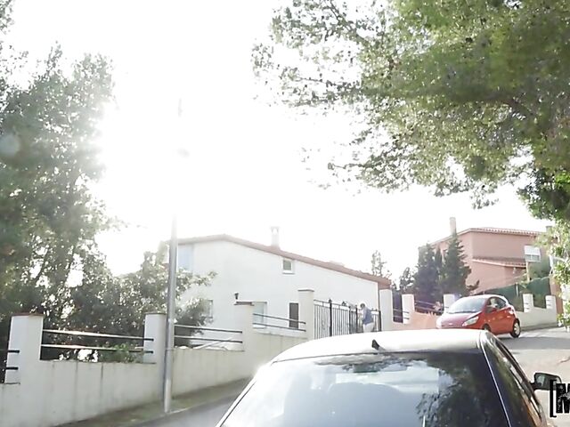 Spanish POV outdoor fuck in a public place with hot Penelope Cross