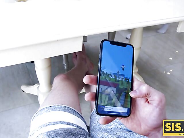 Blue-eyed Russian teen stepsister Light Fairy is a slut