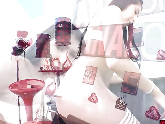 Oiled anal gape with sweet cock gagger Penelope Woods