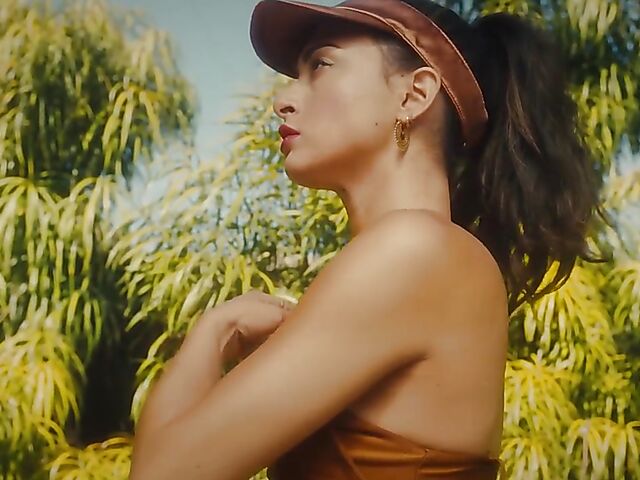 Outdoor solo by the pool with playboy glamour models