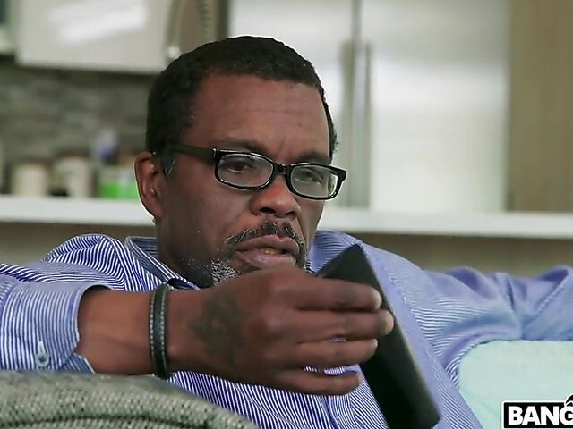 Old and young interracial anal with Maddy May getting assfucked by a hung old black man