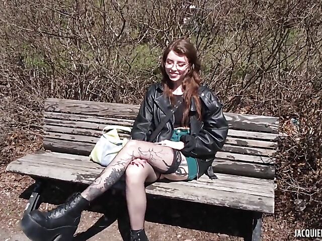 Sex in black lingerie with 21-year-old inked French slut Eden