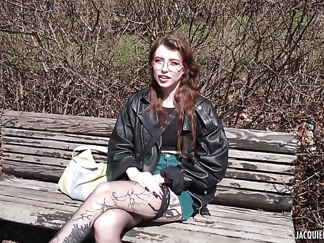 Sex in black lingerie with 21-year-old inked French slut Eden