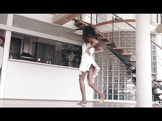 Curly brunette Capri Lmonde is a passionate lover