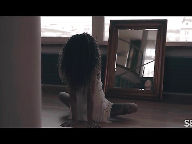 Curly brunette Capri Lmonde is a passionate lover