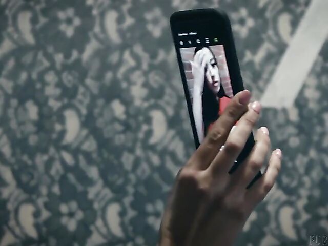 Alex Coal - Brunette interracial black cock passion