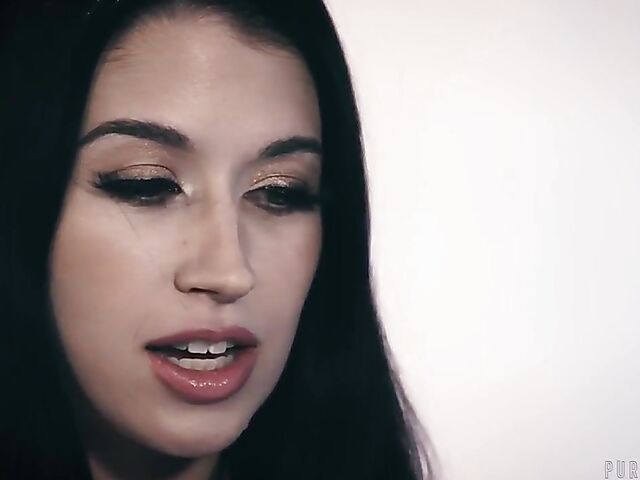 Alex Coal - Brunette interracial black cock passion