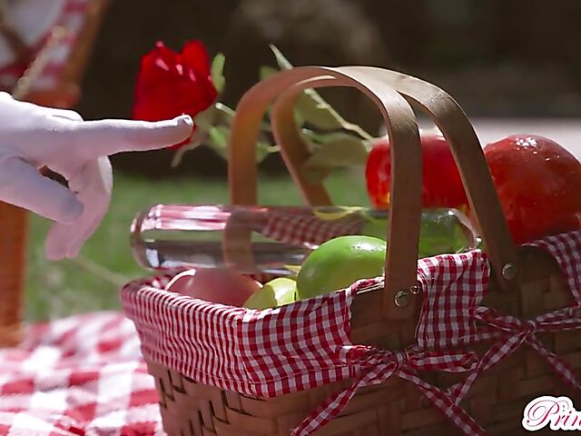 Petite blonde in red and white Kenzie Reeves is such a slut