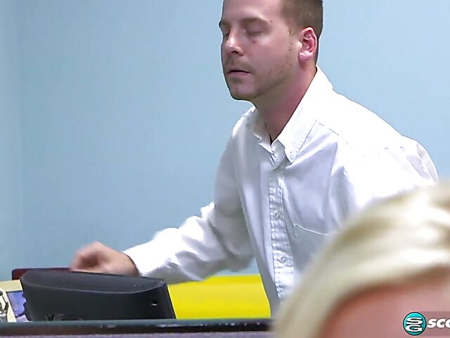 Nikky Wilder - Busty BBW threesome at work