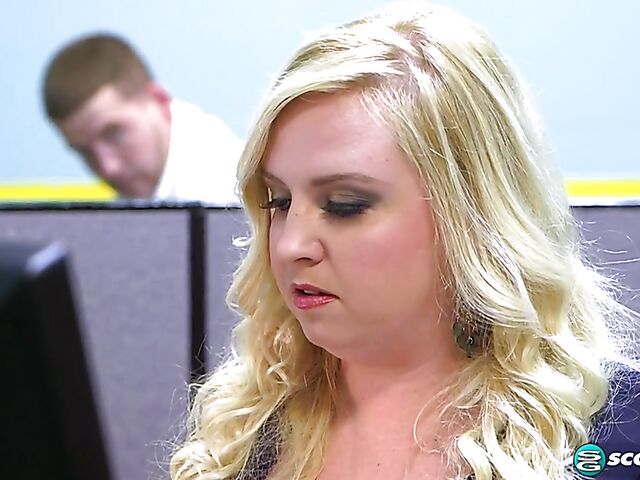 Nikky Wilder - Busty BBW threesome at work