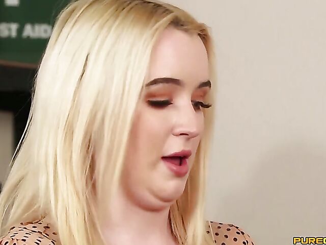 CFNM handjob with three pharmacists Alana Bliss, Lana Harding and Scarlett Rose