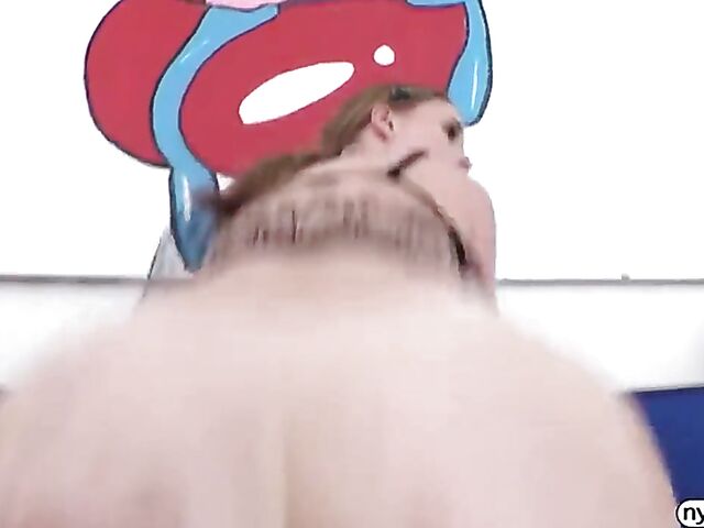 Gonzo close up fuck with natural girl Laney Grey