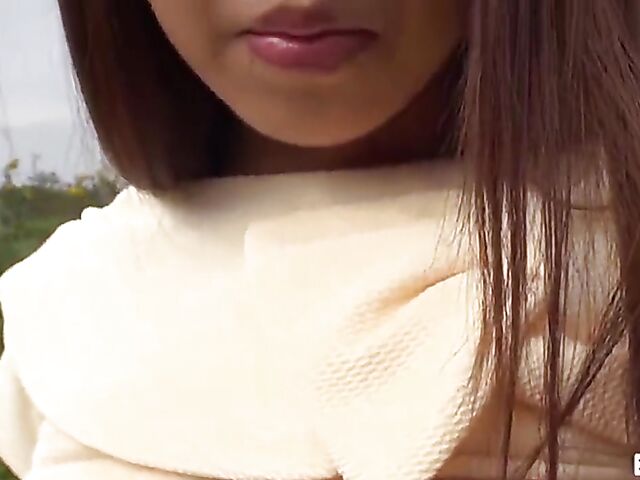 Saori - POV Japanese slut with a shaved snatch sucks and fucks from your perspective