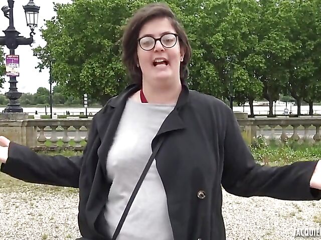 French chubby MILF with glasses Barbara gets double penetrated