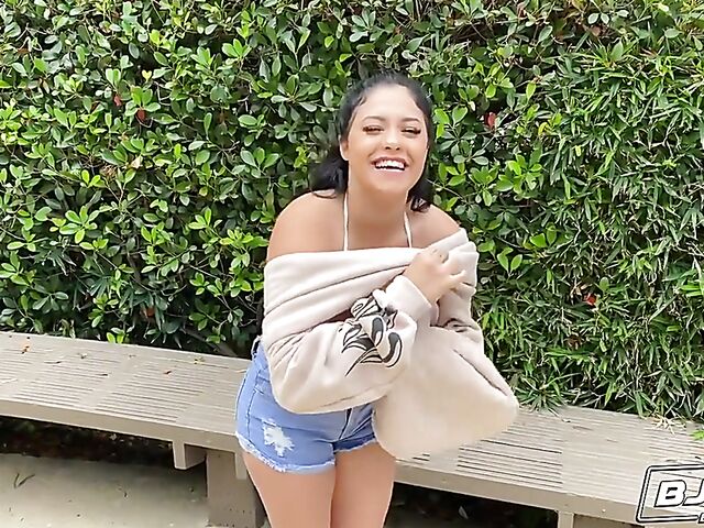 Serena Santos - Latina blowjob and analingus by the fireplace