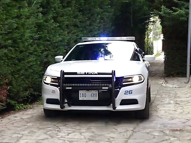 Group DP in the police department with Brittany Bardot, Cherry Kiss, and Mina