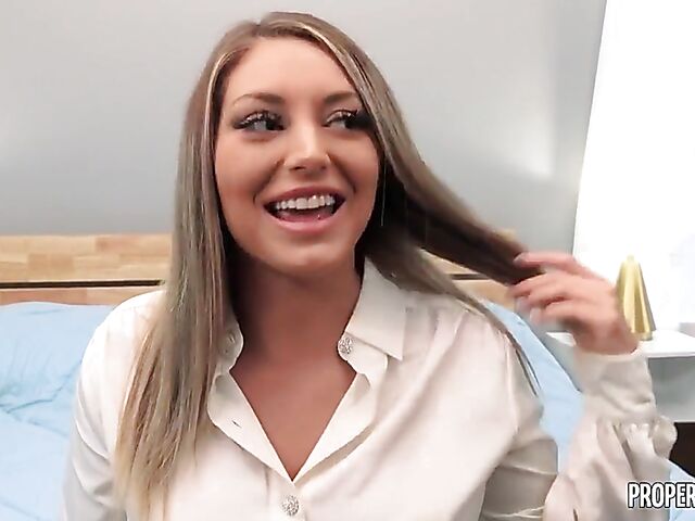 Hot POV tape of sexy real state agent Kayley Gunner