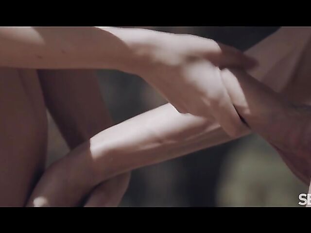 Flowers, summer heat, and sensual outdoor sex with Mona Blue