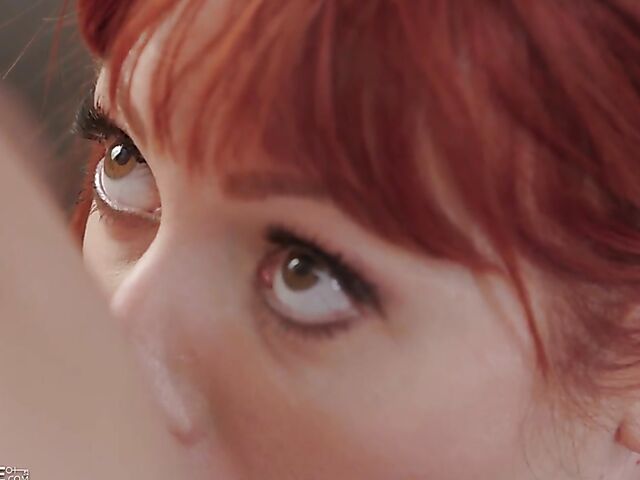 In the company of big tits redhead Lauren Phillips