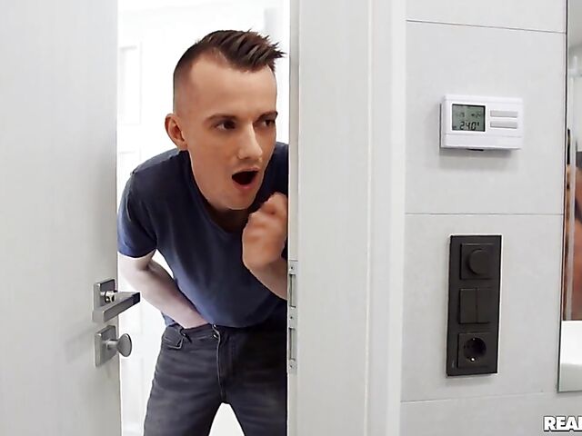 Romy Indy - Sexy slim ebony caught masturbating