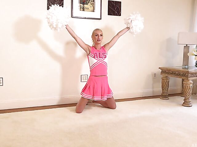 Payton Avery - Skinny teen cheerleader solo shoot