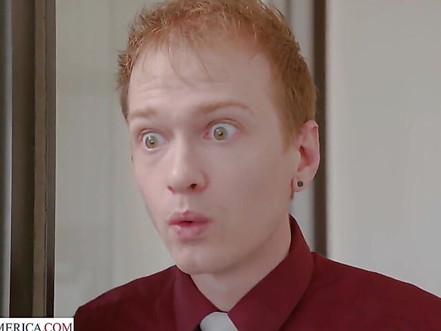 MILF boss Syren De Mer gets pounded by her young employee Alex Jett in the office