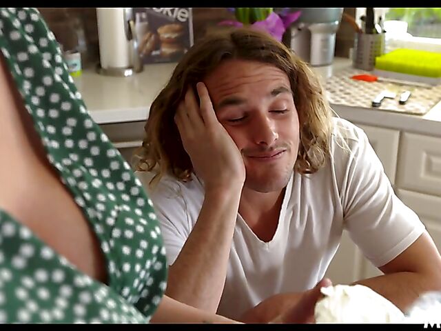 Short hair mom with big boobs Ryan Keely is her stepson's fucktoy 24/7