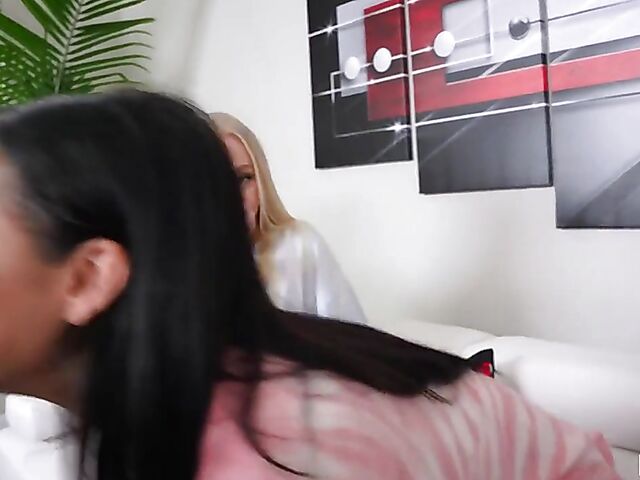 Nina Diaz, Camila Cortez and Braylin Bailey enjoy 3 girls 1 guy slumber party