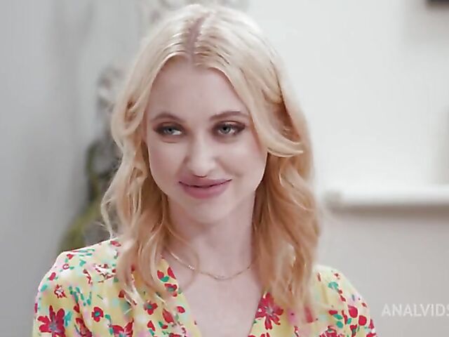 Chloe Cherry - Blonde interracial DP with big ones