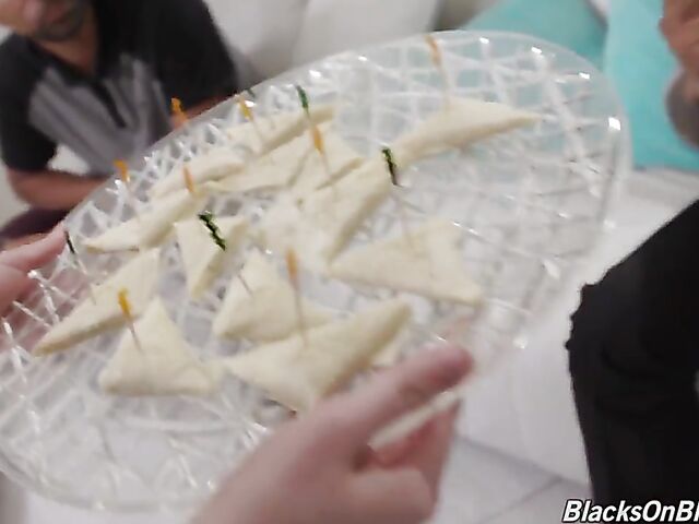 Black cock gangbang with bad schoolgirl Hazel Moore