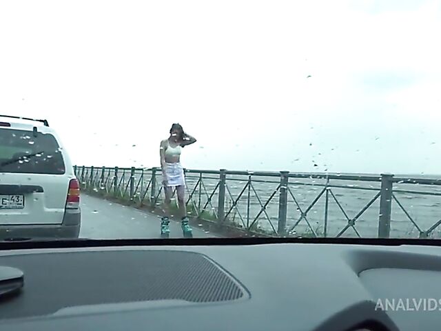 Balls deep anal with slutty roller girl Amanda Clarke